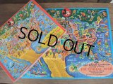 Vintage Disney Puzzle / U.S. MAP (AC-828)