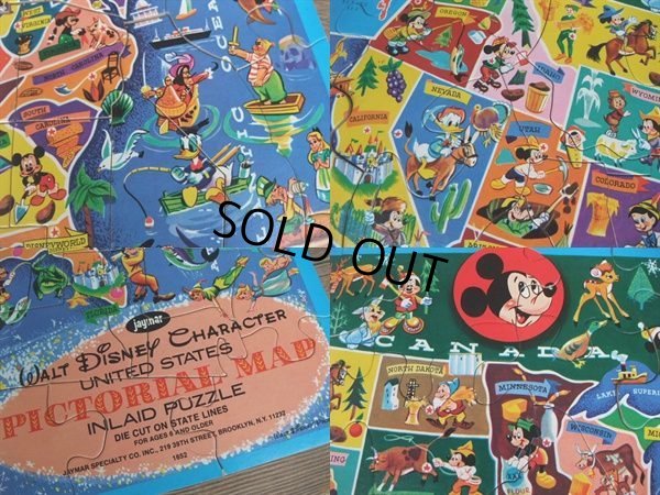 画像2: Vintage Disney Puzzle / U.S. MAP (AC-828)