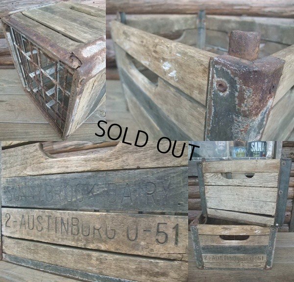 画像3: Vintage Wood Box Cumberland Milk Crates 12 BOTTLES (AC845)