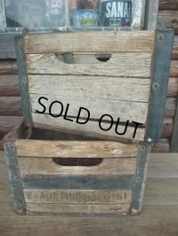 Vintage Wood Box Cumberland Milk Crates 12 BOTTLES (AC844)