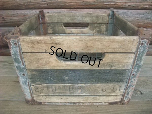 画像1: Vintage Wood Box Cumberland Milk Crates 12 BOTTLES (AC845)