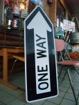 画像1: Vintage ROAD Sign / ONE WAY (AC-924)  (1)