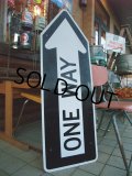 Vintage ROAD Sign / ONE WAY (AC-924) 