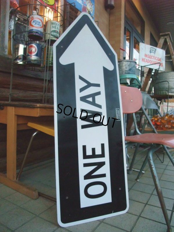 画像1: Vintage ROAD Sign / ONE WAY (AC-924) 