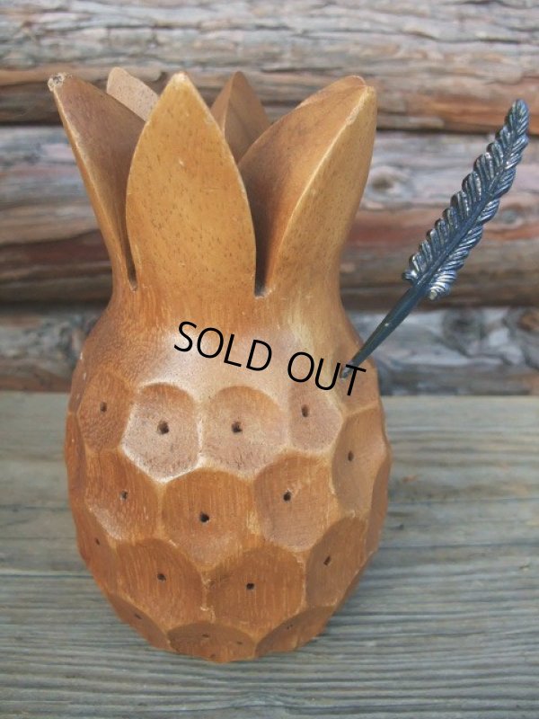 画像1: Pineapple / Wood  Stick Holder (AC-939)