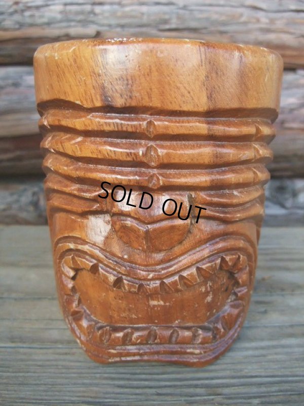 画像1: TIKI / Wood Mug (AC-938)