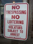 画像1: Vintage ROAD Sign / NO TRESPASSING... (AC-1005) (1)