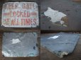 画像3: Vintage Road Sign / KEEP GATE (AC1009) (3)