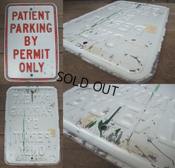 画像3: Vintage ROAD Sign / PATIENT PARKING (AC-1003)