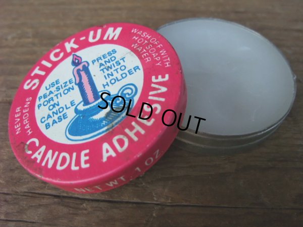 画像1: Vintage Cabdle Adhesive Tin Case (AC1086)