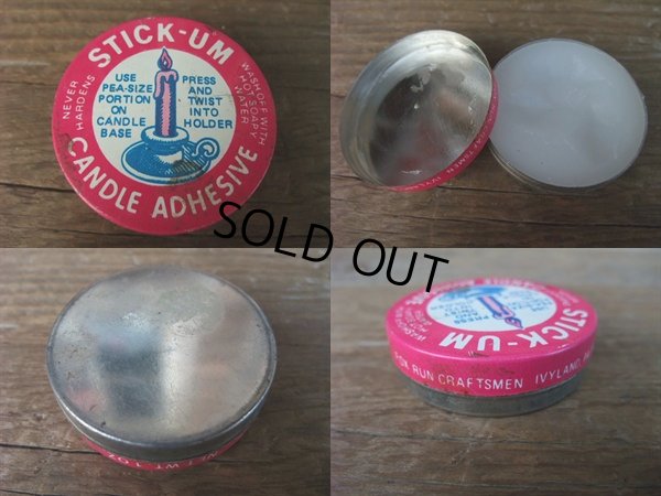 画像2: Vintage Cabdle Adhesive Tin Case (AC1086)