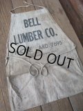 Vintage Carpenter Nail Apron / BELL LUMBER CO (AC-1150)