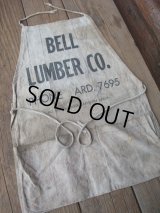 Vintage Carpenter Nail Apron / BELL LUMBER CO (AC-1150)