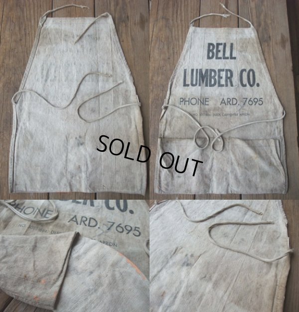 画像3: Vintage Carpenter Nail Apron / BELL LUMBER CO (AC-1150)