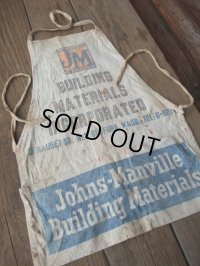 Vintage Carpenter Nail Apron / JM (AC-1148)