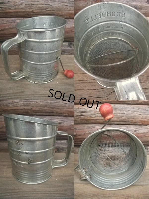 画像2: Vintage Hand-I-Sift Flour Sifter / Silver (AC-1172)