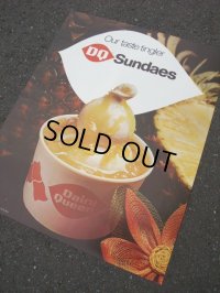60's Dairy Queen Poster Sign Store Display #5 (AC1193)