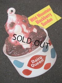 60's Dairy Queen Poster Sign / STORE DISPLAY #7 (AC1188)