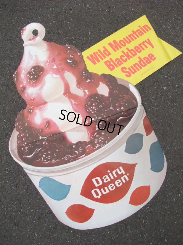 画像1: 60's Dairy Queen Poster Sign / STORE DISPLAY #7 (AC1188)