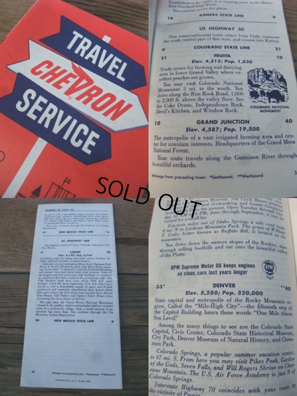 画像2: 1960s Chevron Vintage Log Book / Colotado (AC-1224)