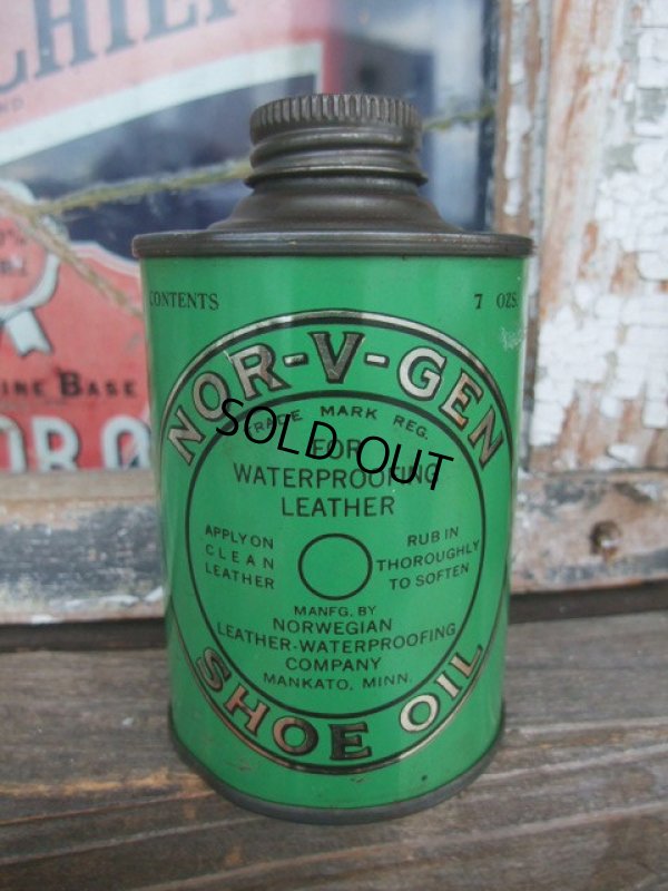 画像1: Vintage NOR-V-GEN Shoe Oil Can (NK-026)