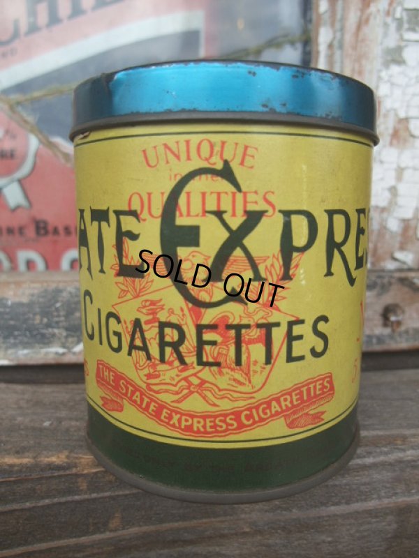 画像1: Vintage State Express Cigaretts Tin Can (NK-024)