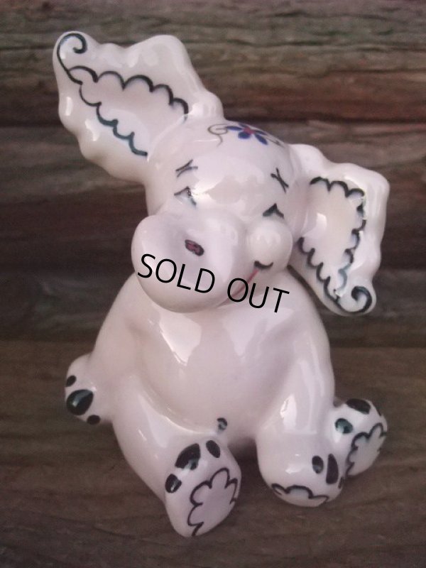 画像1: Vintage Elephant Ceramic Statue (NK-033)