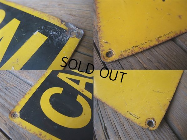 画像2: Vintage ROAD Sign / CAUTION #9 (NK-050) 