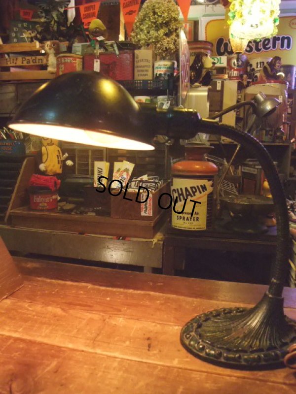 画像1: Vintage Gooseneck Desk Lamp #A (NK063)