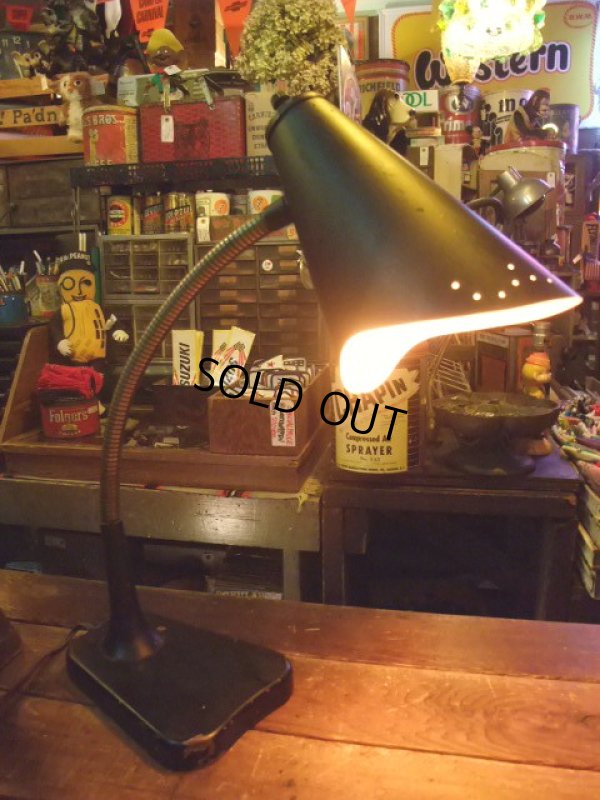 画像1: Vintage Gooseneck Desk Lamp #C (NK065)