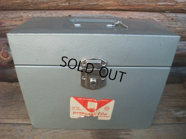 画像1: Vintage File Box w/key #B (NK-094)