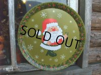 Vintage Tin Tray / X'mas SANTA (NK-135)