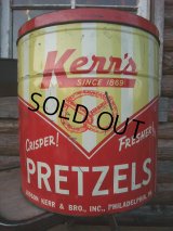 Vintage Kerr's Pretzel Tin Can (NK-143)