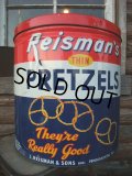 Vintage Reisman's Pretzel Tin Can (NK-145)