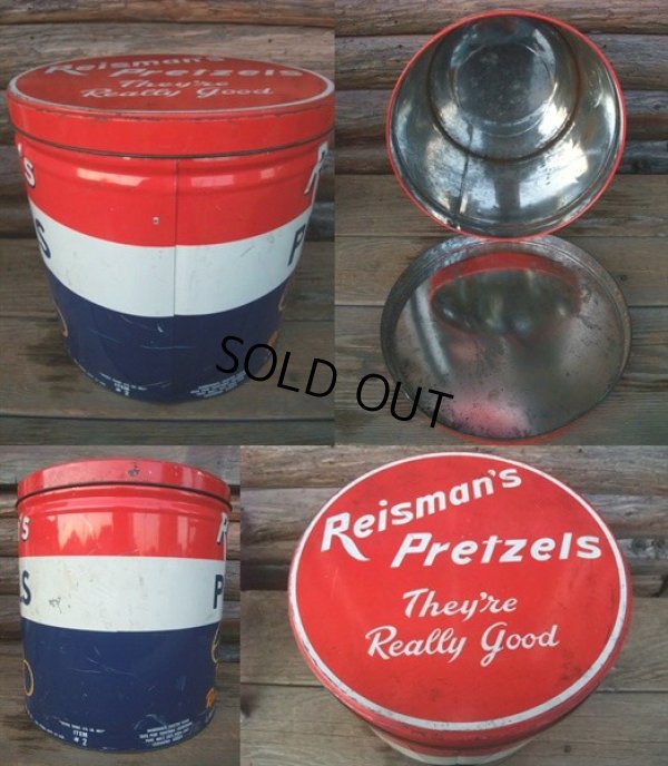 画像2: Vintage Reisman's Pretzel Tin Can (NK-145)