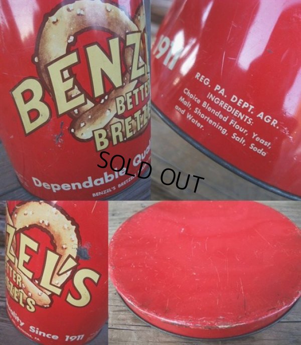 画像3: Vintage Benzel's Bretzel Tin Can (NK144)