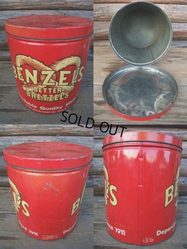 画像2: Vintage Benzel's Bretzel Tin Can (NK144)