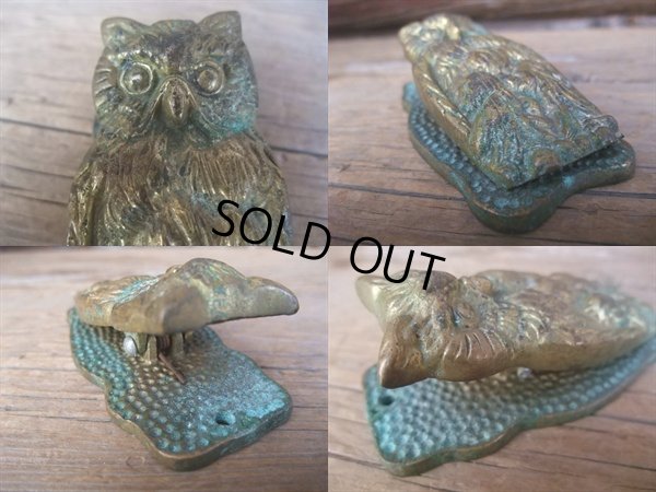 画像3: Vintage U.S.A. Owl Brass Clip (NR-301)