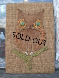Vintage Owl Hemp Wall Display(NR-305)