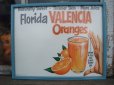 画像1: 50s Vintage FRORIDA VALENCIA ORANGE Advertising Sign w/Frame (NR-309) (1)