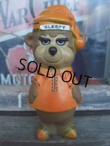70s Vintage TRAVE LODGE Sleepy Bear Viny Doll