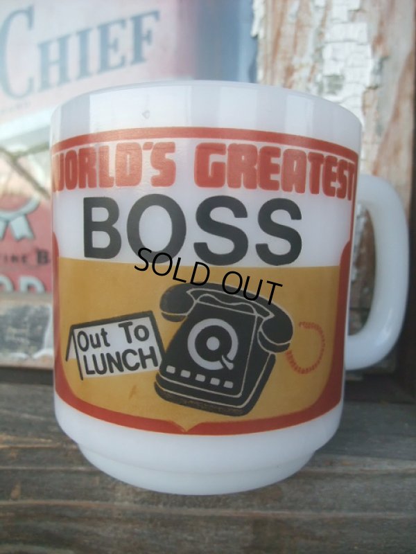 画像1: Glassbeke WORLD'S GREATEST BOSS Mug (NR-329)