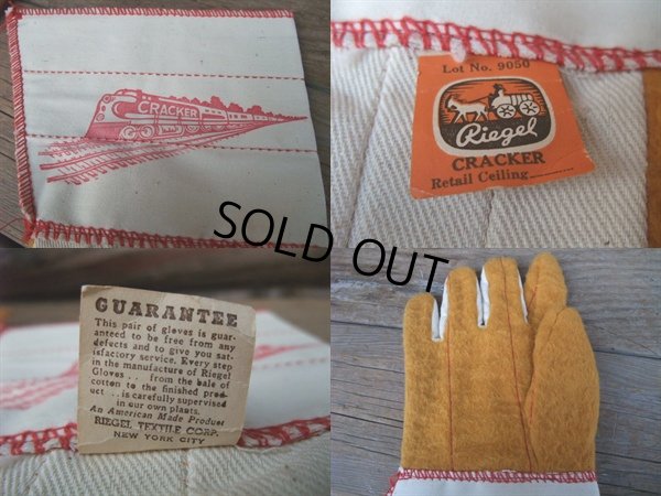 画像2: 50s VINTAGE Riegel Gloves CRACKER Work Glove (NR-306)