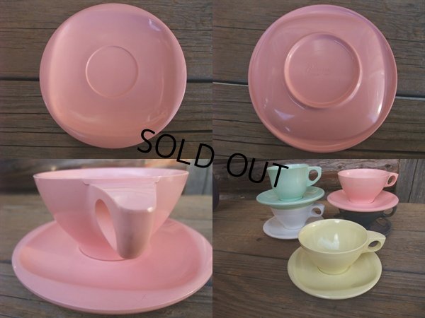 画像3: VINTAGE Booton ware Melamine Pink C/S (NR-335)