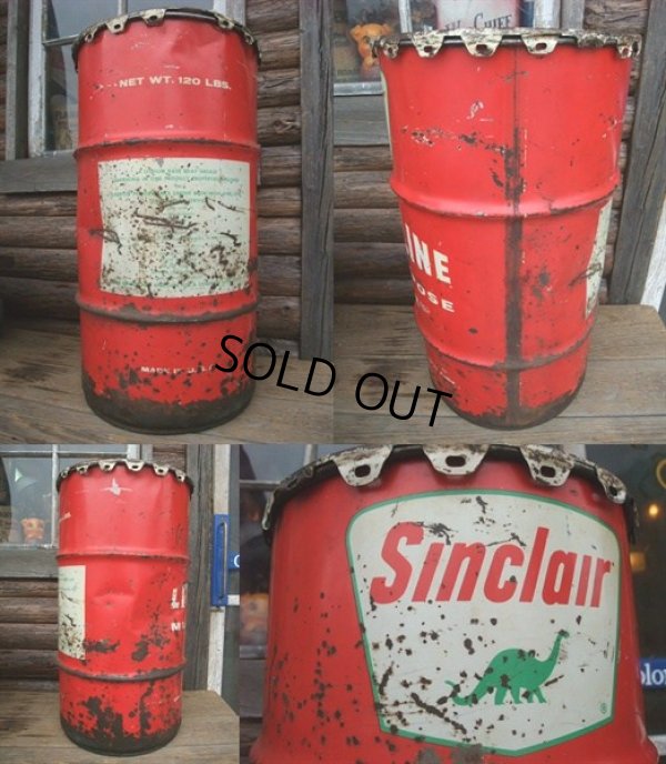 画像2: Vintage Drum SINCLAIR 120 lb Oil Can (NK-146)