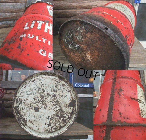 画像3: Vintage Drum SINCLAIR 120 lb Oil Can (NK-146)