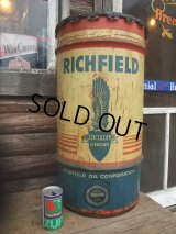 Vintage Drum RICHFIELD 115 lb Oil Can (NK-148)