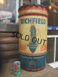 Vintage Drum RICHFIELD 115 lb Oil Can (NK-148)