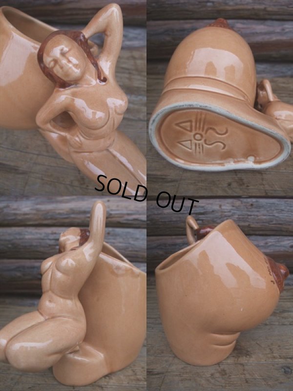 画像3: 50s Vintage Nude Woman Breast Stein Risque Mug (AC-313) 