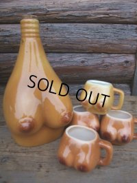 50s Vintage Nude Woman Decanter Set (NK150) 